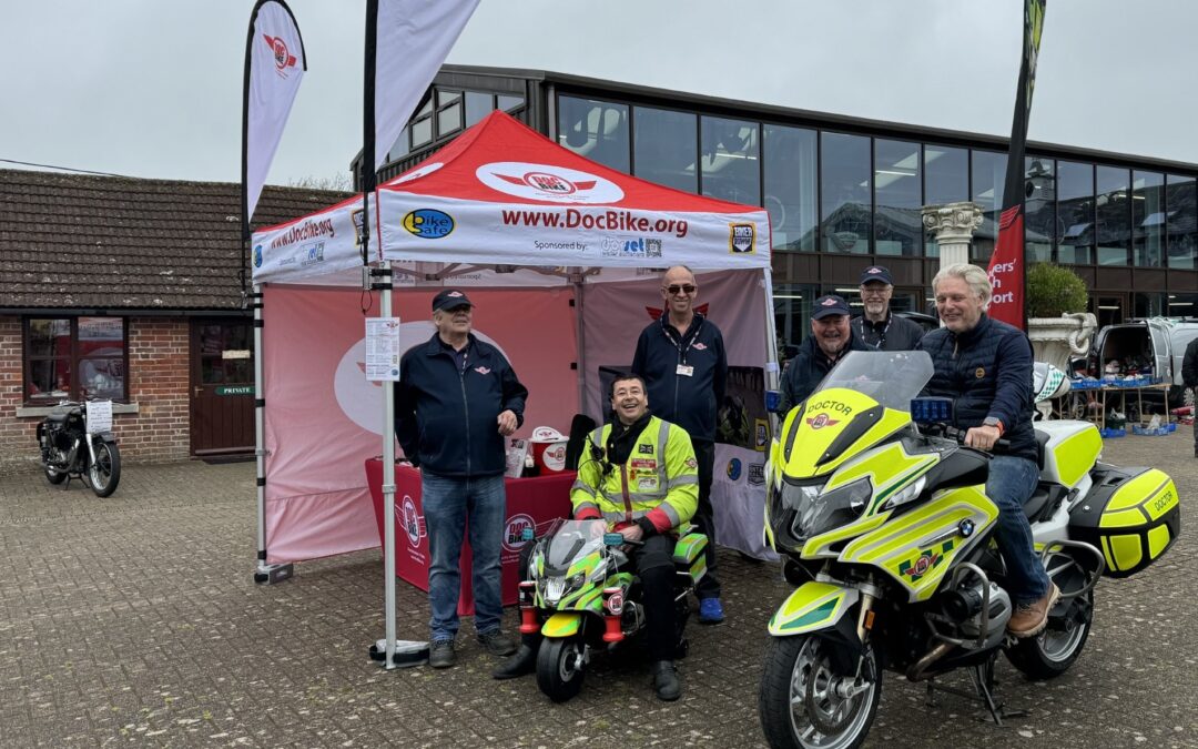 DocBike receives £3,000 boost from Dorset Water Softeners to fund new engagement equipment