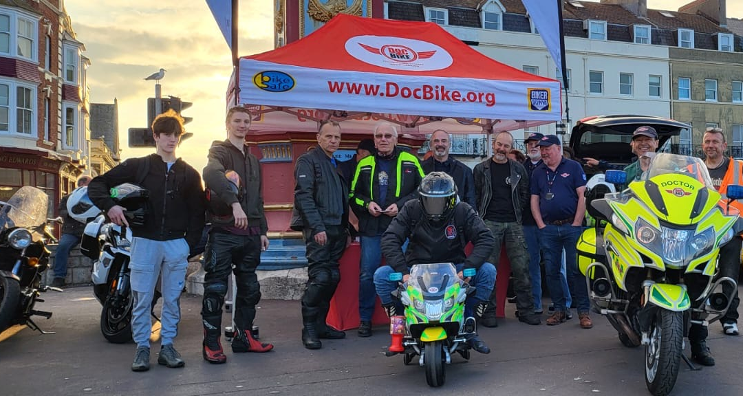 Weymouth Bike Night donates over £5,500 to DocBike Dorset