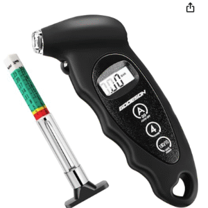 tyre pressure and tread depth gauges